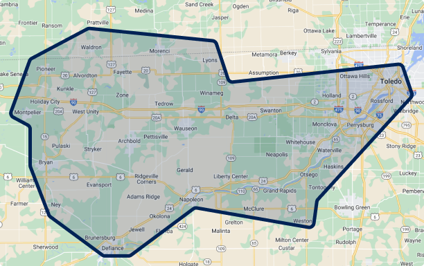 service area map